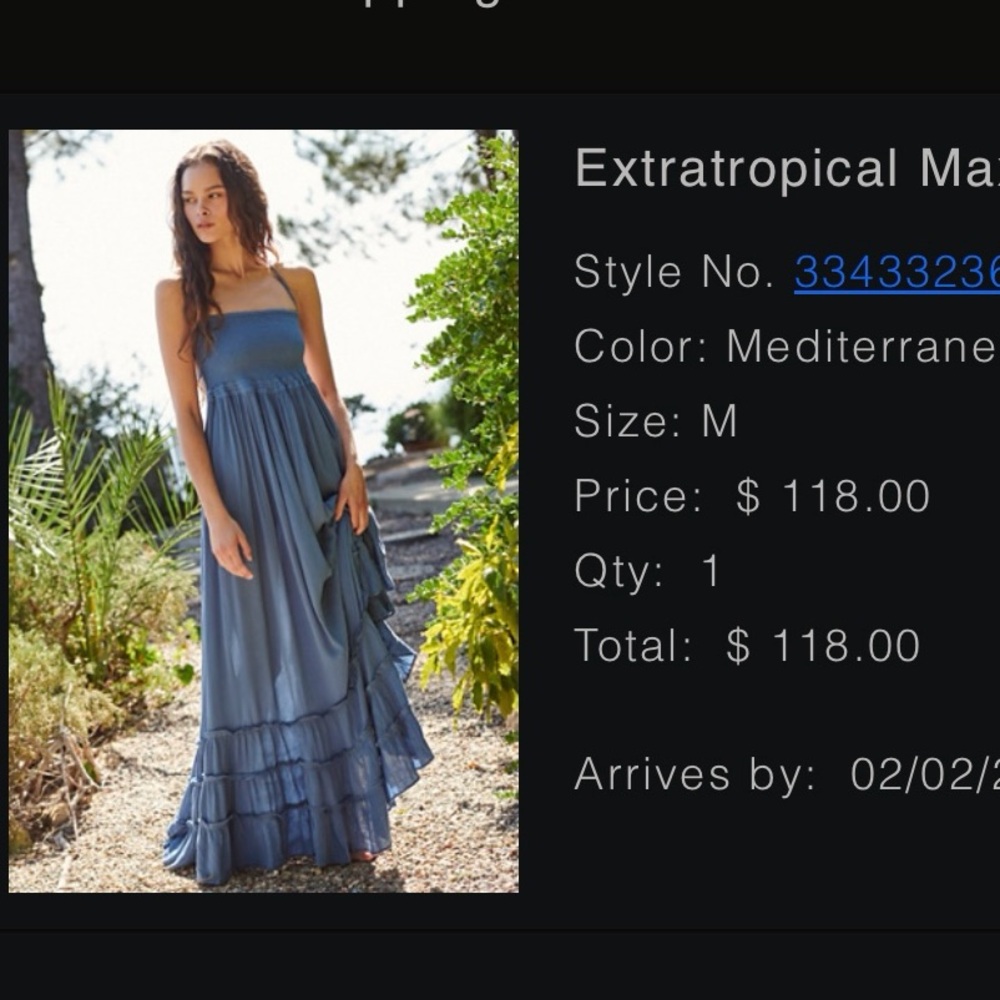 Free People Dress in Blue